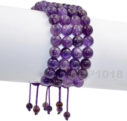Miniatura 47 de AD Beads Pulseras de piedras preciosas unisex de 0.315 pulgadas (0.315 in), macramé curativo ajustable de 7 a 9 pulgadas Usa esta pulsera
