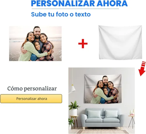 Miniatura 3 de JINJUREN Tapiz Personalizado Subir Imágenes Tapiz Personalizado Personalizado Telón de Fondo Banner Imprimir Cualquier de Sus Diseños