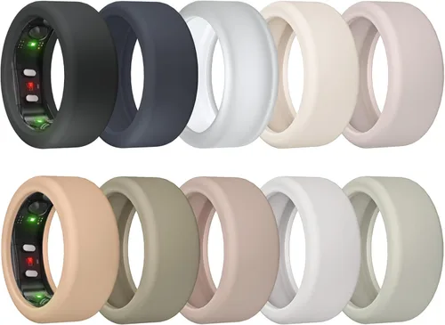 Miniatura 9 de Paquete de 10 fundas de anillo para RingConn Gen 3/Gen 2/Gen 1, protector de anillo de silicona elástica para RingConn Gen 2, accesorios