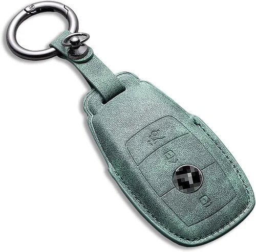 Miniatura 33 de para Mercedes-Benz Funda para llavero, Funda para llavero Mercedes C E M S CLS CLK GLK GLC G AMG Accesorios para llavero de cuero Funda protectora