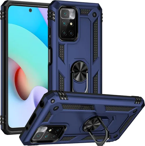 Funda compatible con Xiaomi Poco X3 GT, compatible con Redmi Note 10 Pro (China), funda para teléfono 5G con soporte de anillo, fundas 2 en 1, color