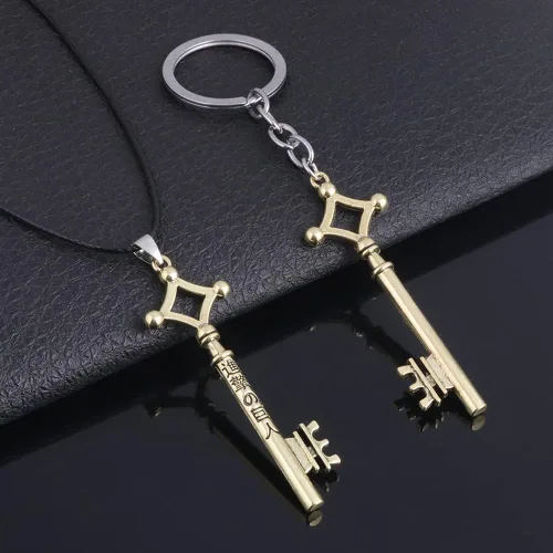 Miniatura 6 de FunBoat AOT Anime Erens - Llavero de cosplay Shingeki No Kyojin, regalo de Halloween para niños, niñas, adolescentes, mujeres y hombres