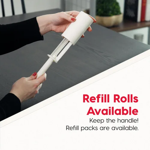 Miniatura 4 de IRIS USA - Rodillo de pelusa extra adhesivo, paquete estándar viene con caja de almacenamiento y repuestos, 90 hojas/rollo, 720 hojas en total