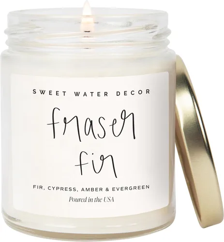 Miniatura 16 de Sweet Water Decor Vela perfumada de Navidad con aroma a canela, árboles, naranja y clavo - Vela de invierno perfumada - Velas de Navidad