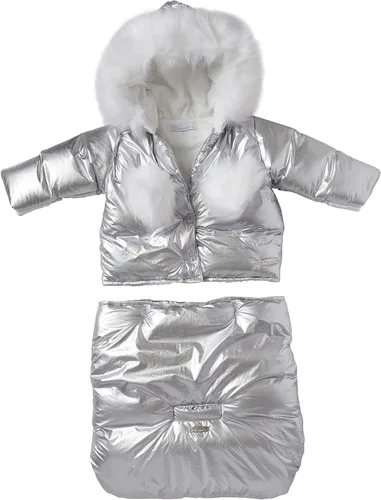 Miniatura 2 de Saco de nieve para bebé recién nacido, para cochecito de bebé, Silver Metallic 2 Piezas, 0-6 meses
