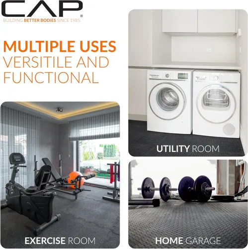 Miniatura 6 de CAP Puzzle Exercise Mats 1/2” Thick EVA Interlocking Foam Tiles for Home Gym Flooring Multiple Options