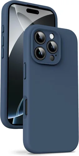 Miniatura 24 de Supdeal Funda de silicona líquida para iPhone 12 Pro Max, [protección de cámara] [antihuellas dactilares] [carga inalámbrica] Funda protectora de 4