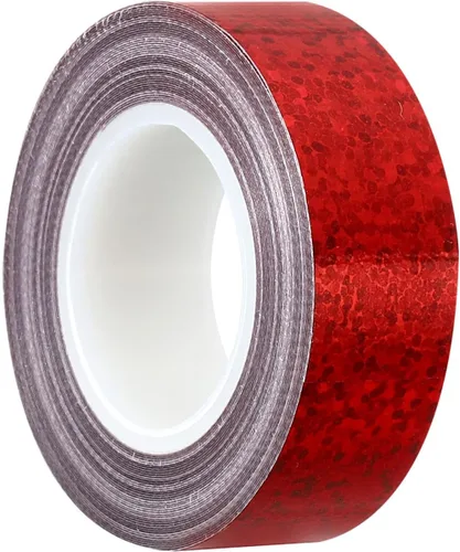 PATIKIL Cinta brillante con purpurina de 0.591 in x 16.4 ft, 1 paquete de cintas adhesivas holográficas decorativas para manualidades, álbumes de