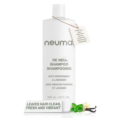 Miniatura 12 de Neuma Re Neu Champú sin sulfato para eliminación de acumulación y cuidado del cuero cabelludo Champú aclarante con menta y lavanda Fórmula