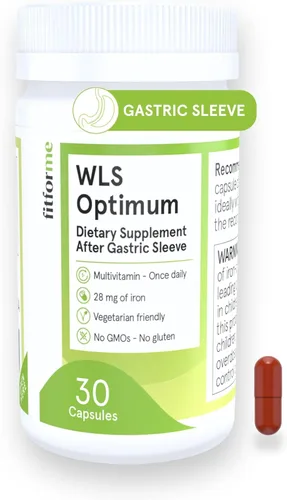 FitForMe Multivitamínico bariátrico, diseñado para cirugía de manga gástrica – cápsula de un día, suministro para 30 días, cápsula óptima WLS fácil