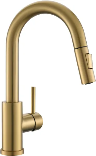 Miniatura 10 de Cenosa Moderno grifo de fregadero de barra para fregadero de cocina, manija única con rociador extraíble, grifo de fregadero de preparación fría y 4