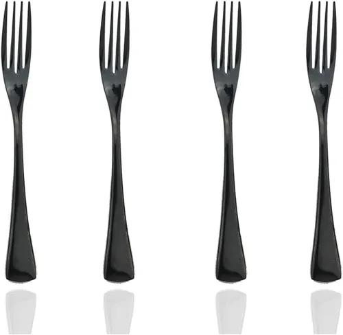 Miniatura 14 de JASHII Juego de cubiertos de 20 piezas de acero inoxidable multicolor para 4, utensilios de comida, incluye tenedores, cuchillos, cucharas, aptos