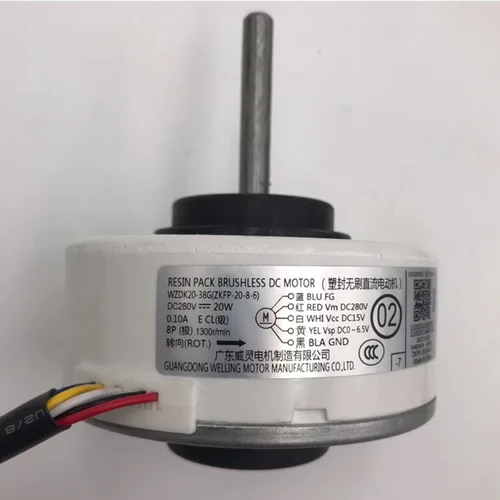 Miniatura 3 de Motor de aire acondicionado interior WZDK20-38G (ZKFP-20-8-6) Motor de ventilador sin escobillas de 20W DC para el hogar