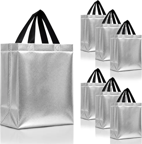 Miniatura 57 de Nush Nush Bolsas de regalo de color azul aguamarina de gran tamaño – Juego de 30 bolsas de regalo azul claro brillante con asas a granel – Bolsa