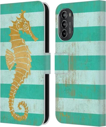 Miniatura 17 de Head Case Designs Officially Licensed Paul Brent Agate Mermaid Coastal Leather Book Wallet Case Cover Compatible with Motorola Moto G82 5G