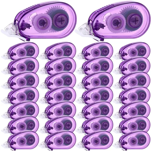 Miniatura 10 de Geyee 30 piezas de cinta adhesiva de doble cara con rodillo, adhesivo permanente de 0,76 cm x 800 cm, cinta de doble cara con puntos para álbumes