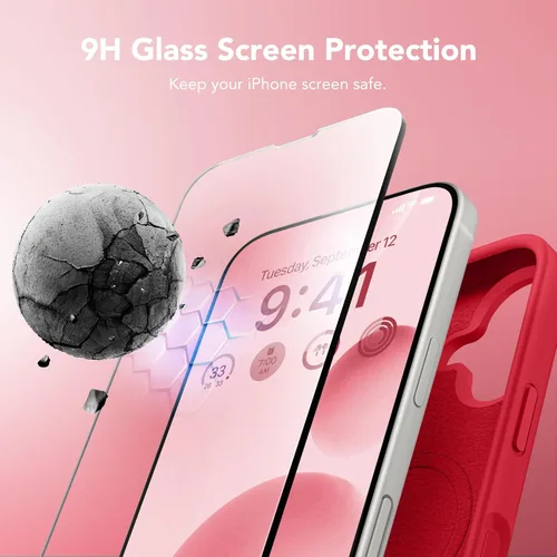 Miniatura 134 de GONEZ Funda de silicona para iPhone 15 Pro Max, compatible con Magsafe, protector de cámara + protector de pantalla, forro de microfibra suave