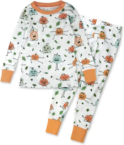 HonestBaby Multipack 2-Piece Pajamas Sleepwear PJs 100% Organic Cotton for Infant Baby and Toddler Boys, Unisex