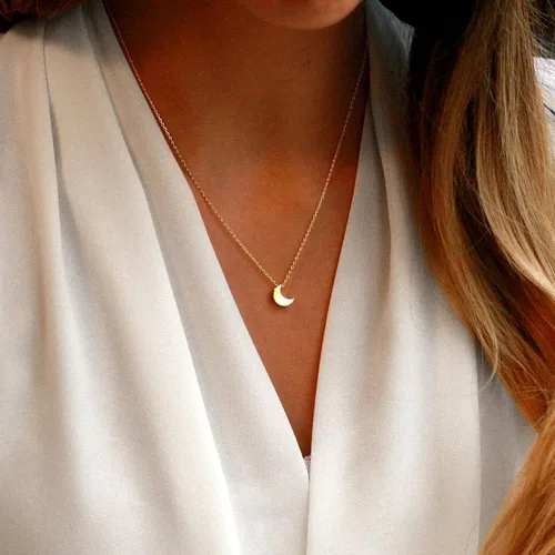Miniatura 2 de Collner Collar con colgante de corazón de oro de 14 quilates para mujer, delicado collar de estrella, gargantilla de mal de ojo, collar bohemio