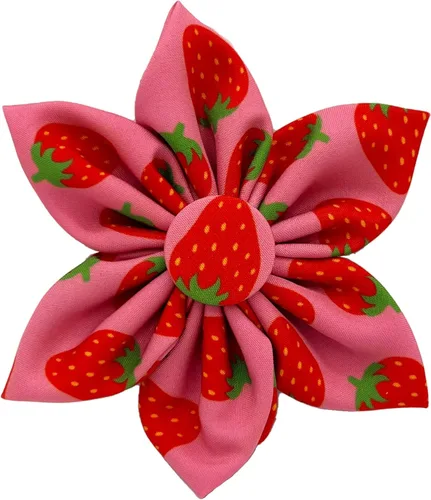 Miniatura 5 de Huxley & Kent Molinete para mascotas, diseño de leopardo rosa (pequeño) - Accesorio de collar para el día de San Valentín para perros y gatos