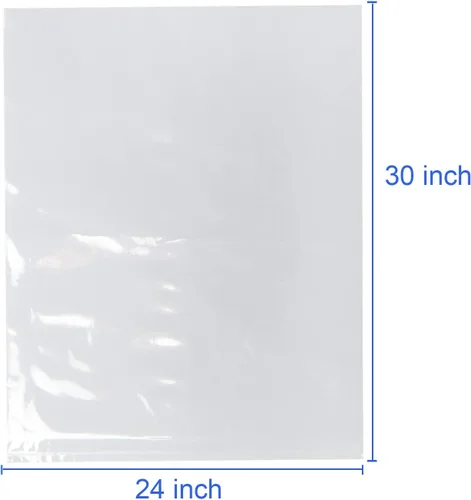 Miniatura 2 de LazyMe Bolsas retráctiles transparentes de celofán, 24 x 30 pulgadas, bolsas retráctiles grandes, transparentes, 20