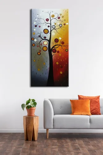 Miniatura 5 de Wieco Art Pintura al óleo floral grande sobre lienzo, arte de pared listo para colgar para sala de estar, dormitorio, decoración del hogar, moderno