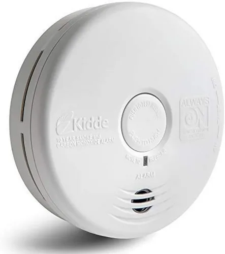 Kidde - Combo de detector de humo y detector de monóxido de carbono con batería de 10 años de duración