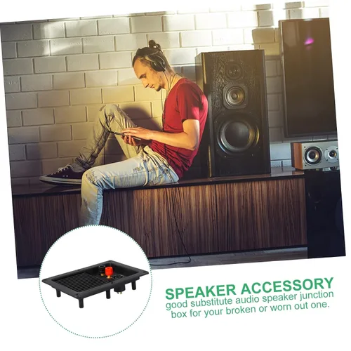 Miniatura 7 de Terminal de altavoz de repuesto, 2 piezas, conector de copa para subwoofer y terminales de cable de altavoz, conectores de altavoz duraderos