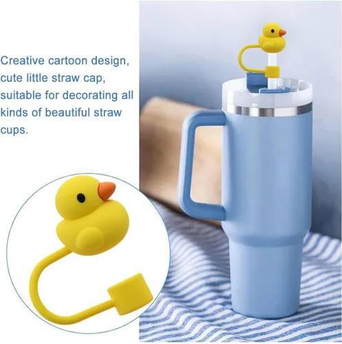 Miniatura 7 de Tapa con pajita para vaso Stanley, tapa superior compatible para vaso de 30 y 40 oz con asa, tapas reutilizables a prueba de polvo de 10 mm 0.4 6