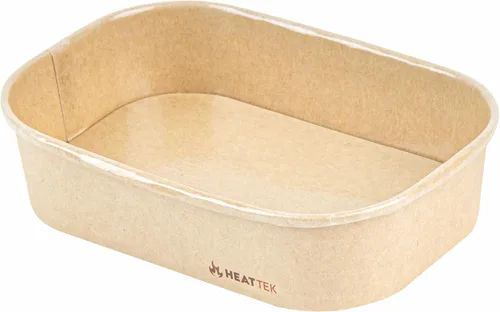 Restaurantware Recipiente para llevar para microondas, 25 unidades, 16.9 onzas, caja de alimentos apta para horno, diseño resistente Kraft