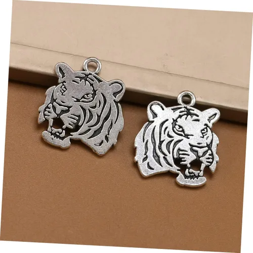 Miniatura 5 de EXCEART Juego de 30 llaveros de acero inoxidable para regalo, aretes retro, para oficina en casa, regalo de negocios, llavero de animal, colgante