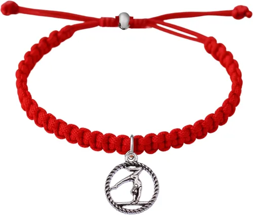 Miniatura 11 de Sportybella Pulsera de gimnasia para niñas, joyería de gimnasia para niñas, pulsera de gimnasia de cuerda ajustable para gimnastas, regalo