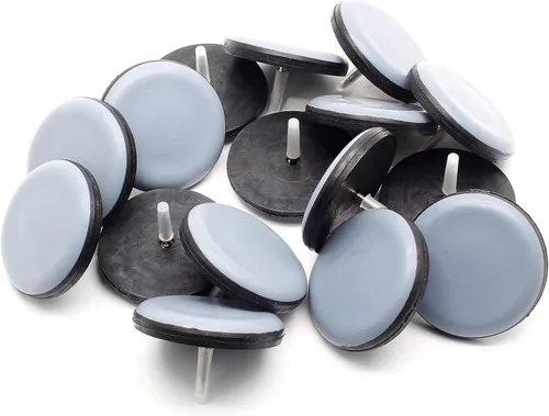 Miniatura 7 de 16 deslizadores de 1-1/2 pulgadas para clavos de muebles, protectores de suelo de PTFE para sillas autoadhesivas para muebles para suelos de madera