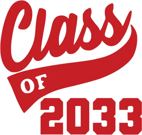 Miniatura 21 de Graduation Iron On Transfer, Class of 2033 Tshirt Decal, High School College Senior Shirt Sticker, HTV Graduate Patch, Pick Size Color, Iron-On Gold