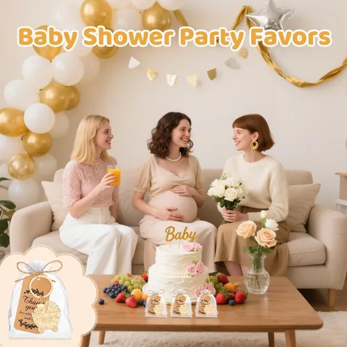 Miniatura 4 de 50 llaveros con forma de carro de bebé para baby shower, llavero de oso para regalos de juegos, regalos, decoración, recuerdos para invitados a