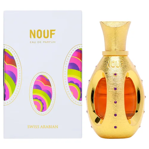 Swiss Arabian Nouf - Productos de lujo de Dubai - Fragancia en aerosol EDP personal de larga duración y adictiva, aroma seductor de la firma - 1.7