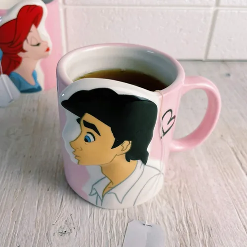 Miniatura 8 de Disney Princess La Sirenita, par de tazas con el beso de Ariel