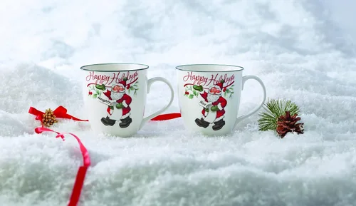 Miniatura 6 de Pfaltzgraff Winterberry - Taza de porcelana Naughty And Nice (juego de 2), 20 onzas, surtido