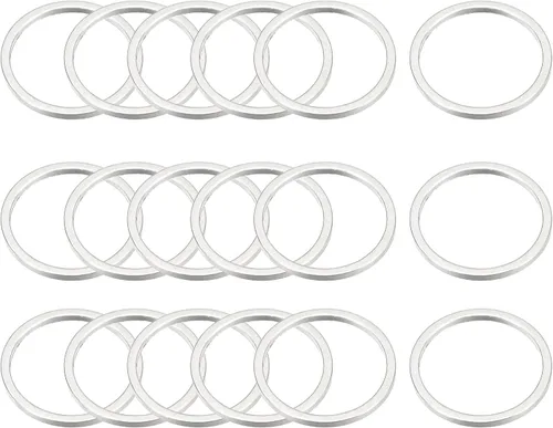 Miniatura 11 de MECCANIXITY Aretes redondos con cuentas, anillos de eslabones circulares para hacer joyas bronce