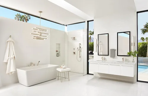 Miniatura 6 de Pfister Kenzo Llave para baño, sin plomo, de 4 pulgadas, centrada., LG42-DF0K