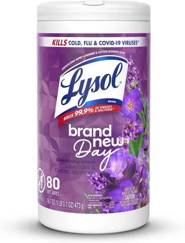 Miniatura 17 de Lysol Toallitas desinfectantes, esenciales para dormitorio, toallitas de limpieza antibacterianas multisuperficie, para desinfectar y limpiar, lino
