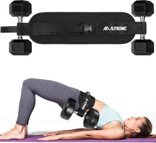 Miniatura 9 de Flintronic Exercise Hip Thrust Belt, Glute Trainer, Adjustable Hip Thrust Belt with Extra Padding for Dumbbells Kettlebells Gym Fitness Bodybuilding