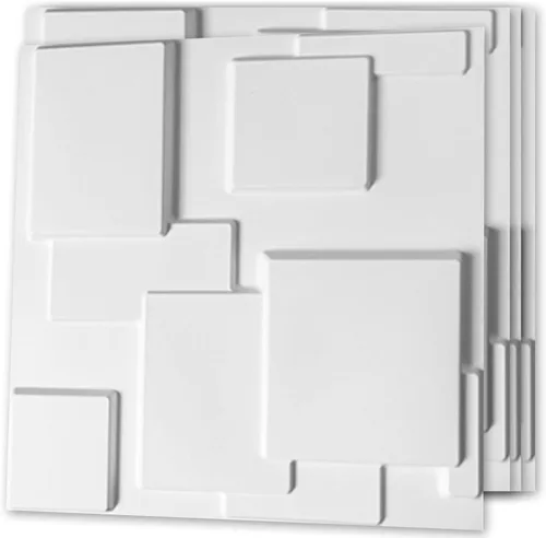 Miniatura 8 de Art3d - Panel de pared decorativo 3D, 32 pies cuadrados de PVC para decoración de paredes interiores en sala de estar, dormitorio, vestíbulo, Océano