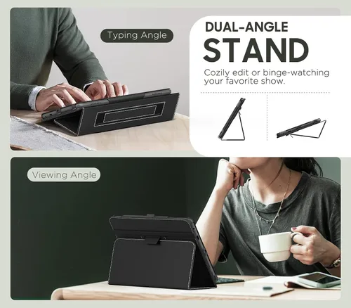 Miniatura 4 de MoKo - Funda compatible con la tablet Kindle Fire HD 8 y 8 Plus (10ª generación, versión de 2020), funda de soporte plegable y diseño delgado