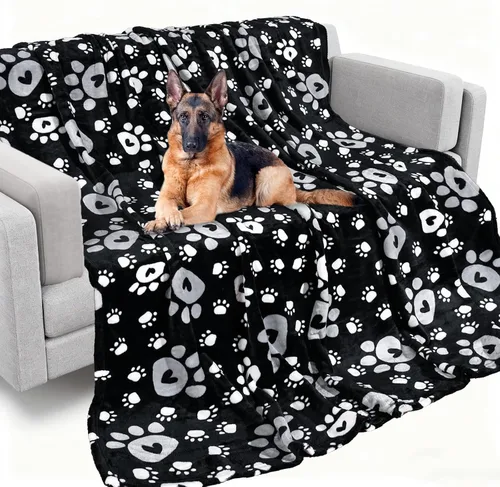 Miniatura 13 de Rezutan Mantas para Perros Grandes, Mantas de Franela para Perros y Gatos Lavables, Suave Manta para Mascotas y Funda para Jaula de Perro, Lindo