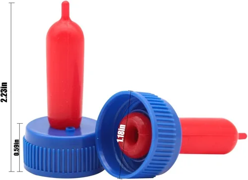 Miniatura 4 de 25 pezones de bebida de leche de vaca, silicona suave, tapa para botella de leche de cabra, alimentación para perros de oveja, cabra y cachorro, Azul