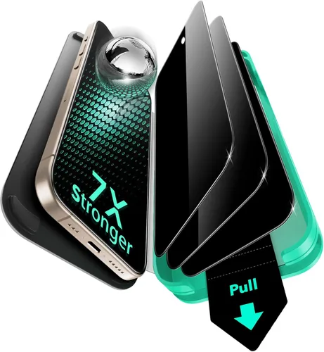 Miniatura 12 de ESR Paquete de 3 protectores de pantalla de privacidad 9H+ Glass para iPhone 17 Pro, [grado militar, inastillables y altamente duraderos] vidrio