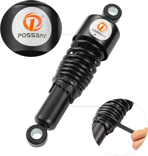 Miniatura 3 de Amortiguador de Motocicleta Suspensión Trasera de Motocicleta 10.5"/267mm Suspensión Trasera Universal 1 Par Negro