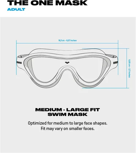 Miniatura 4 de ARENA Gafas de natación unisex para adultos, gafas de natación para hombres y mujeres, de gran ajuste, espejo de policarbonato/lente sin espejo