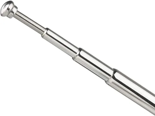 Miniatura 6 de Bingfu Mini antena de radio FM de 0.138 in macho telescópica FM antena portátil 2 unidades compatibles con receptor estéreo interior AV audio video